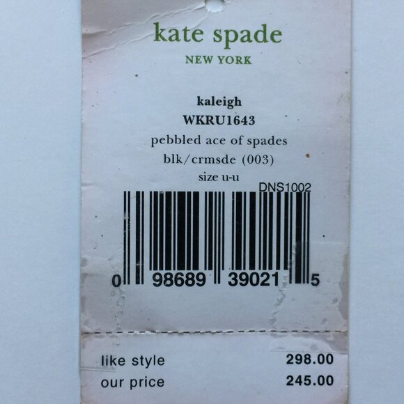 KATE SPADE KALEIGH PEBBLED ACE OF SPADES SATCHEL - Picture 5 of 5